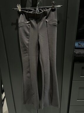 Zara Kids Black Flared Leggings with Zip Pockets